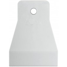 Шпатель резиновый белый 60 мм (06884)