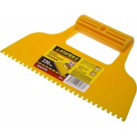 Шпатель малярный 230 мм, зубчатый 4 х 4 мм, пластмассовый STAYER 1022-4