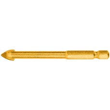 Сверло универсальное по кафелю, стеклу, керамограниту, бетону, кирпичу, шестигранный U-хвостовик под биту, 8х75 мм (35185)