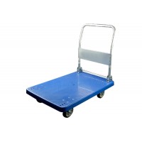 Тележка платформенная пластиковая 170 кг TOR PH170P (720х460) со складной ручкой (резина 100 мм) (1042363)