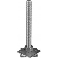 Стойка анкерная регулировочная 80 x 80 x 250 мм, М24, цинк ЗУБР 310266-80