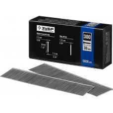 Гвозди строительные тип 300 (47/J/F) 30 мм, калибр 18GA, 5000 шт ЗУБР Профессионал 31830-30