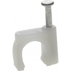 Скоба-держатель круглая с оцинкованным гвоздем 12 мм, 40 шт Профессионал СД-К ЗУБР 45111-12