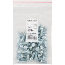 Болт 6-гранная головка (полная резьба) М6 х 16 100 шт DIN933 Фасовка (27116-0)