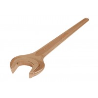 Ключ гаечный рожковый односторонний 85 мм длинная ручка омеднение HORTZ