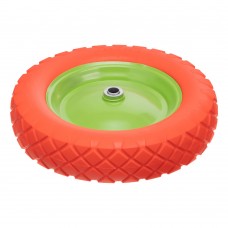 Колесо полиуретановое 4.80/4-8, длина оси 80 мм, подшипник 20 мм Сибртех (689805)