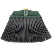 Метла пластиковая №5, плоская черная 265х385 мм ( посадочный диаметр 25 мм ) (68065)