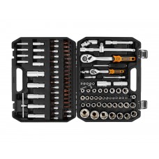 Набор инструментов 108 предметов 1/2" & 1/4", CRV, профессиональный в кейсе HORTZ 1187697
