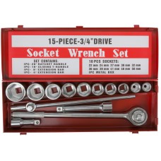 Набор: вороток (трещотка) 3/4