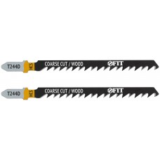 Полотна по дереву, HCS, разведенные, шлифованные зубья 100/74/4,2 мм (T244D), 2 шт. (40888)