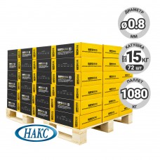 Проволока омеднен. БАРСВЕЛД ER-70S-6 ф 0,8 мм, паллет 1080 кг (ER70S60815pal)