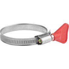 Хомут нержавеющий Бабочка 40 - 60 мм, накатная лента 9 мм, 2 шт ЗУБР Профессионал 37835-40-60