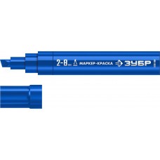 Маркер-краска клиновидный МК-800 синий, 2-8 мм ЗУБР 06327-7