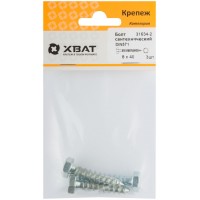 Болт сантехнический 8х40 мм DIN 571, 3 шт 31634-2