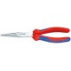 Длинногубцы с режущими кромками, 200 мм, хром, 2-комп ручки (KN-2615200)