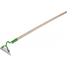 Мотыга РОСТОК 150 x 50 x 1290 мм, трапециевидный профиль, нержавеющая сталь, деревянный черенок высший сорт 421573