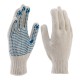 Перчатки х/б, ПВХ покрытие, Точка, 7 класс Сибртех (67703)