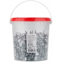 Саморезы для листовых пластин, наконечник-сверло 4,2 х 32 (фасовка Ведро 500 шт) (22832-6В)