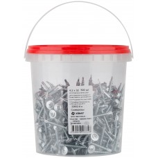 Саморезы для листовых пластин, наконечник-сверло 4,2 х 32 (фасовка Ведро 500 шт) (22832-6В)