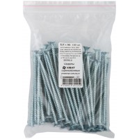 Шурупы оцинкованные, универсальные 5 х 90 100 шт Фасовка (20590-0)