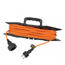 Удлинитель-шнур силовой Garden Series, ПВС, 20м, 1 розетка 3 x 1,5 мм, Denzel (37408)