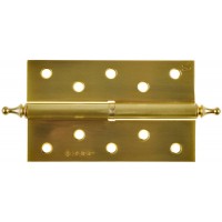 Петля карточная разъёмная левая 125?75?2.5 мм цвет матовая латунь SB 2 шт ЗУБР 37605-125-3L