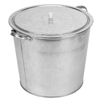 Бак для воды оцинкованный с крышкой (крышка с ручкой) 32 л, без крана (67549)