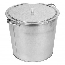 Бак для воды оцинкованный с крышкой (крышка с ручкой) 32 л, без крана (67549)
