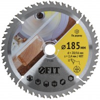 Диск пильный для циркулярных пил по дереву, спец. форма зуба 185 х 20/16 х 48Т (37688)