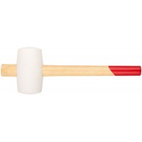 Киянка резиновая белая, деревянная ручка 70 мм ( 680 гр )