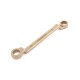 Ключ гаечный накидной двусторонний коленчатый 12х13 искробезопасный сплав AlCu, HORTZ