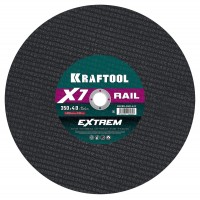 Отрезной диск для бензореза X7-EXTREM RAIL, 350x4.0 / 25.4 мм, по Ж/Д рельсам KRAFTOOL 36258-350-4.0