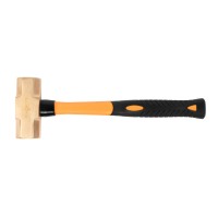 Кувалда тупоносая 1,5 кг BeCu рукоятка фибергласс искробезопасная, HORTZ