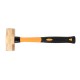 Кувалда тупоносая 1,5 кг BeCu рукоятка фибергласс искробезопасная, HORTZ