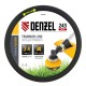 Леска для триммера витой квадрат, 2,4мм х 243м, на DIN катушке FLEX CORD Denzel (96298)