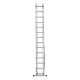 Лестница, 3 х 14 ступеней, алюминиевая, трехсекционная, Сибртех (97824)