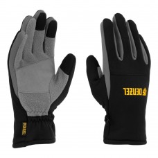 Перчатки универсальные, искусственный мех, работа с сенсорным экраном, размер 9 Denzel (68087)