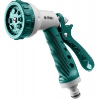 Поливочный пистолет 508C, 8 режимов, курок сзади, пластиковый с TPR RACO 4255-55/508C-18