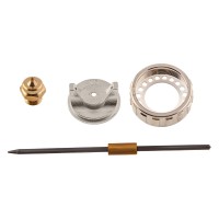 Ремкомплект для краскораспылителя 4 предмета : сопло 1.5 мм + игла + форсунка + зажим сопло Matrix (57382)