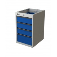 Тумба с 4-мя ящиками синий (светло-серый) RUNTEC TI4-7035-5005