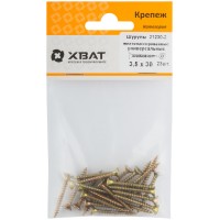 Шурупы желтопассированные, универсальные 3.5 х 30 ( фасовка 23 шт.) (21230-2)