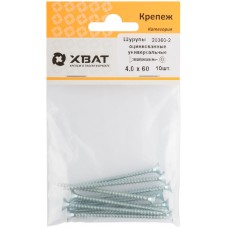 Шурупы оцинкованные, универсальные 4 х 60 (фасовка 10 шт) (20360-2)