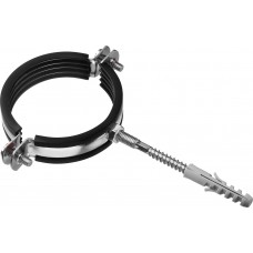 Хомут трубный с сантехнической шпилькой и дюбелем 2 1/2