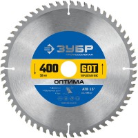 Диск пильный по дереву Оптима, 400 х 50 мм, 60Т ЗУБР Профессионал 36903-400-50-60_z01