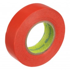 Изолента ПВХ, 19 мм х 20 м, красная Сибртех (88795)