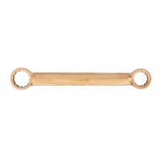 Ключ гаечный накидной двусторонний плоский 27х32 искробезопасный сплав BeCu 153A-2732, HORTZ