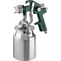 Пневматический краскопульт с нижним бачком AirKraft, HVLP, 1.4 мм KRAFTOOL 06520-1.4