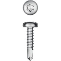 Саморез нержавеющий 16?4.2 мм DS-P А2 сверло полукруглая головка ТХ20 500 шт KRAFTOOL 300931-42-016