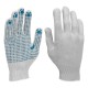 Перчатки х/б, ПВХ покрытие, Точка, 5 пар в упаковке, 7 класс (67718)