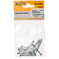 Шурупы оцинкованные, универсальные 4 х 45 (фасовка 13 шт) (20345-2)